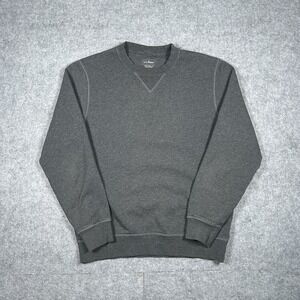 L.L. Bean Pullover Sweater Men's Size Small Reg Grey Traditional Fit V Notch